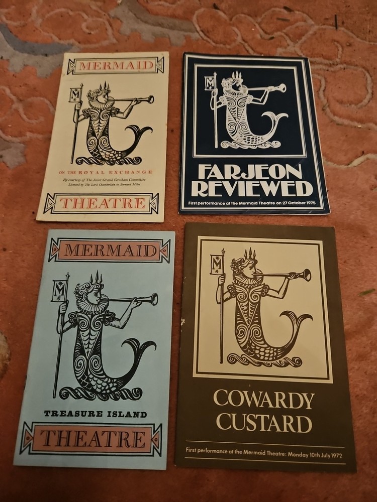 4 'Mermaid' Theatre Programmes