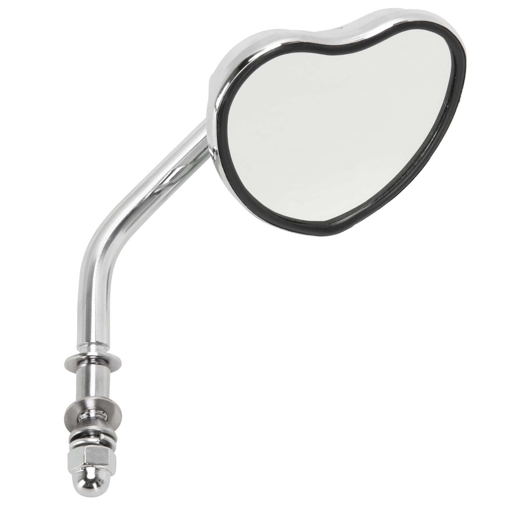 Lowbrow Customs Heartthrob Motorcycle Mirror - Perch Mount - Chrome