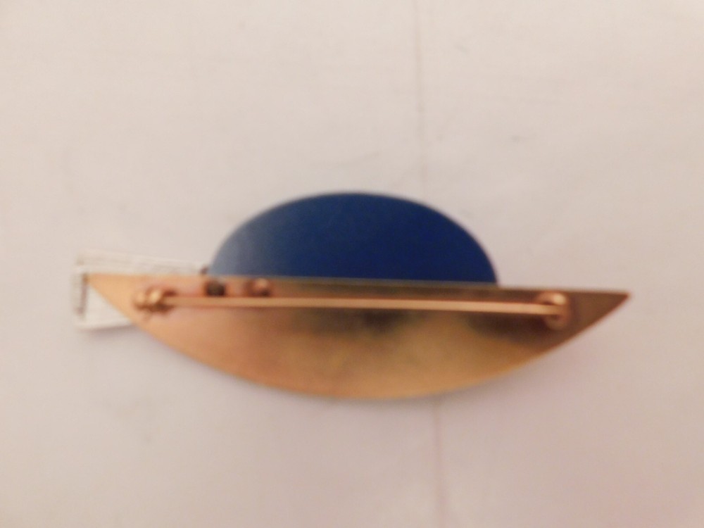 Vintage Monet Brooch Geometric Modern 3 "