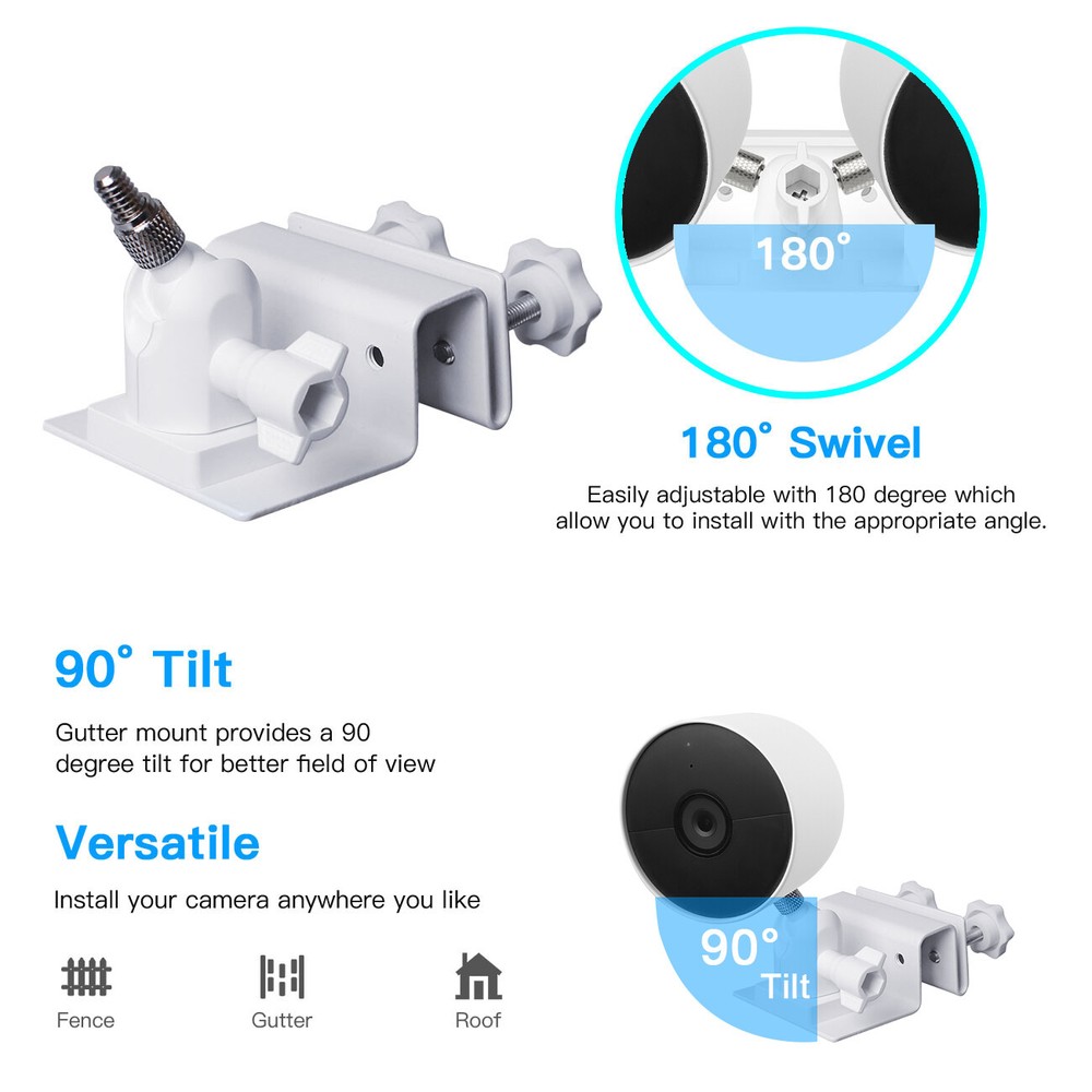 Holaca Gutter Mount for Google Nest Cam(Battery) 1pack