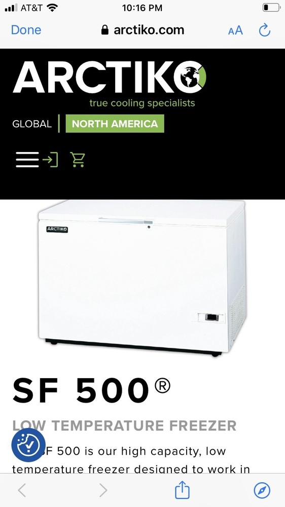 SF 500® LOW-TEMPERATURE FREEZER ARCTIKO