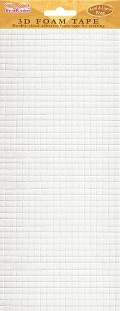 3D Pop Dots-Small Square (6 Sheets) Dual-Adhesive Foam Mount