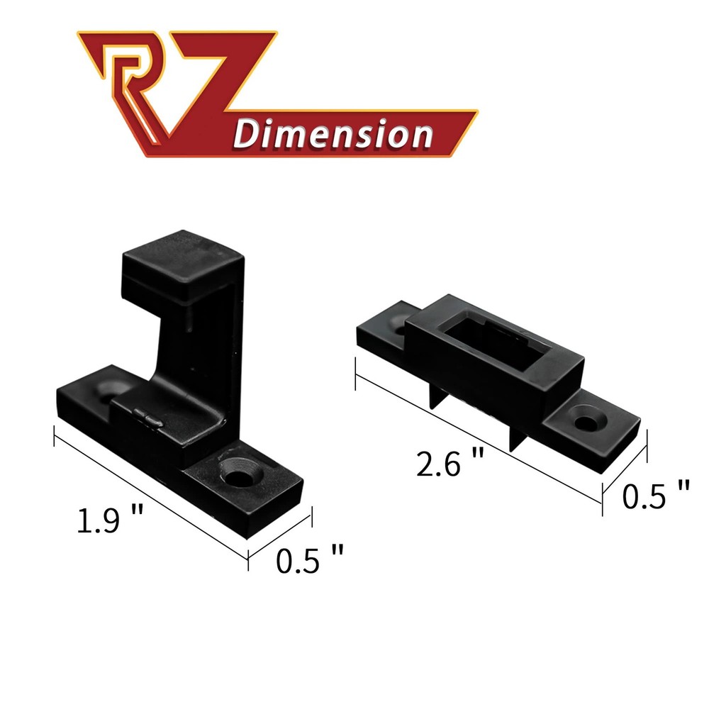 RV EXIT Window Latch Bracket, RV Emergency EXIT Window Latch Holder, Black EXIT