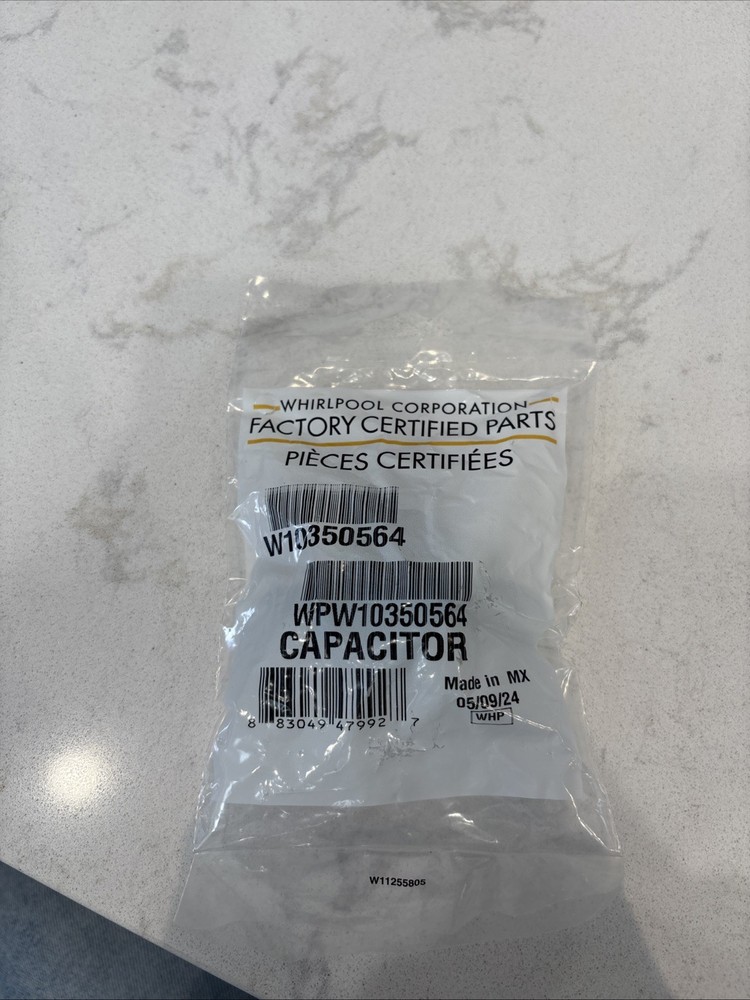 Whirlpool Fridge Capacitor WPW10350564