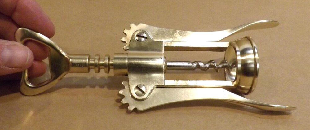 Vintage Brass Corkscrew
