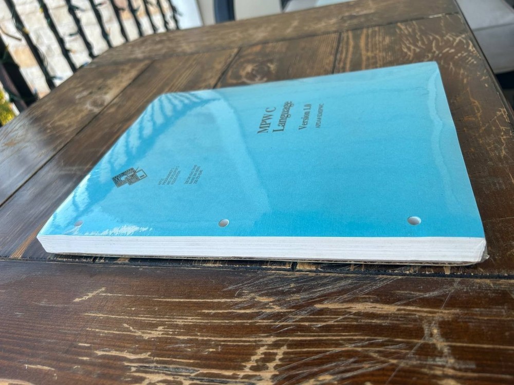 Apple MPW C Language Version 1.0 Manual APDA Vintage Developer Docs