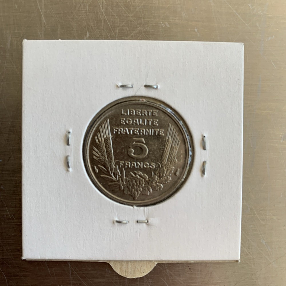 French 5 Francs 1933 Coin