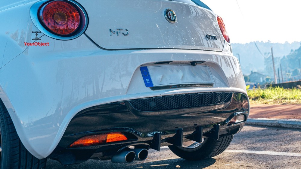 Alfa Romeo Mito Diffusore Posteriore, alette diffusori 4 Pezzi