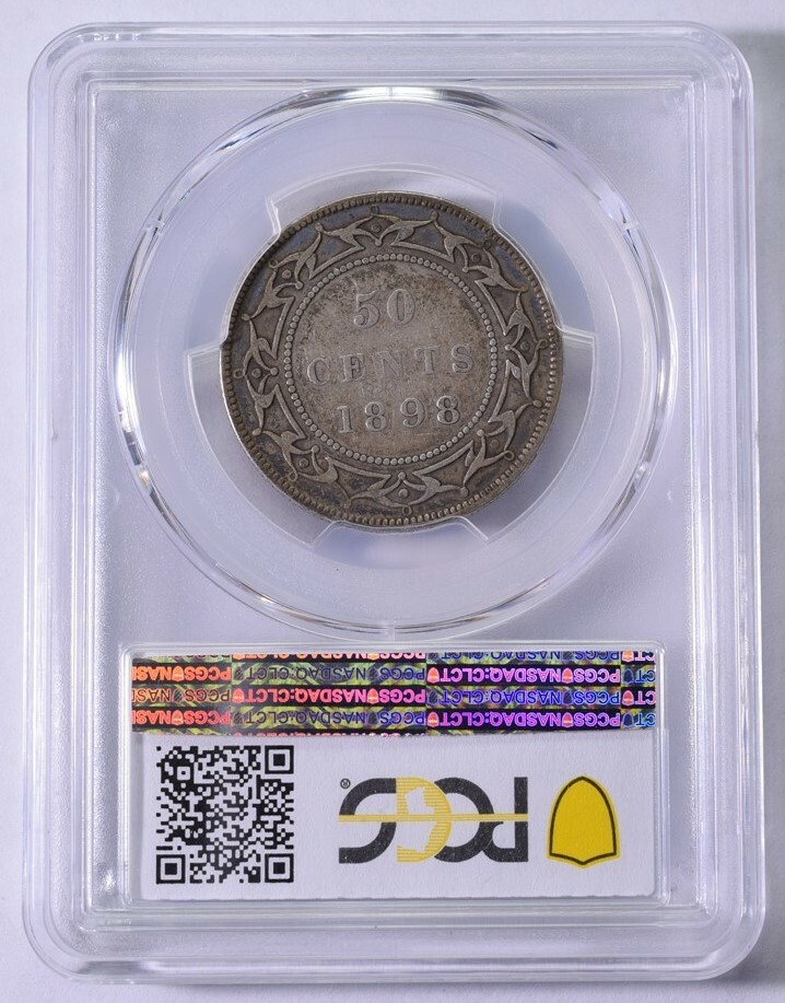 1898 Newfoundland Half Dollar - PCGS VF25