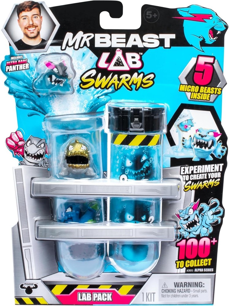 MrBeast Lab Swarms Pack, Experiment by Adding Water, Shaking Test Tube &...
