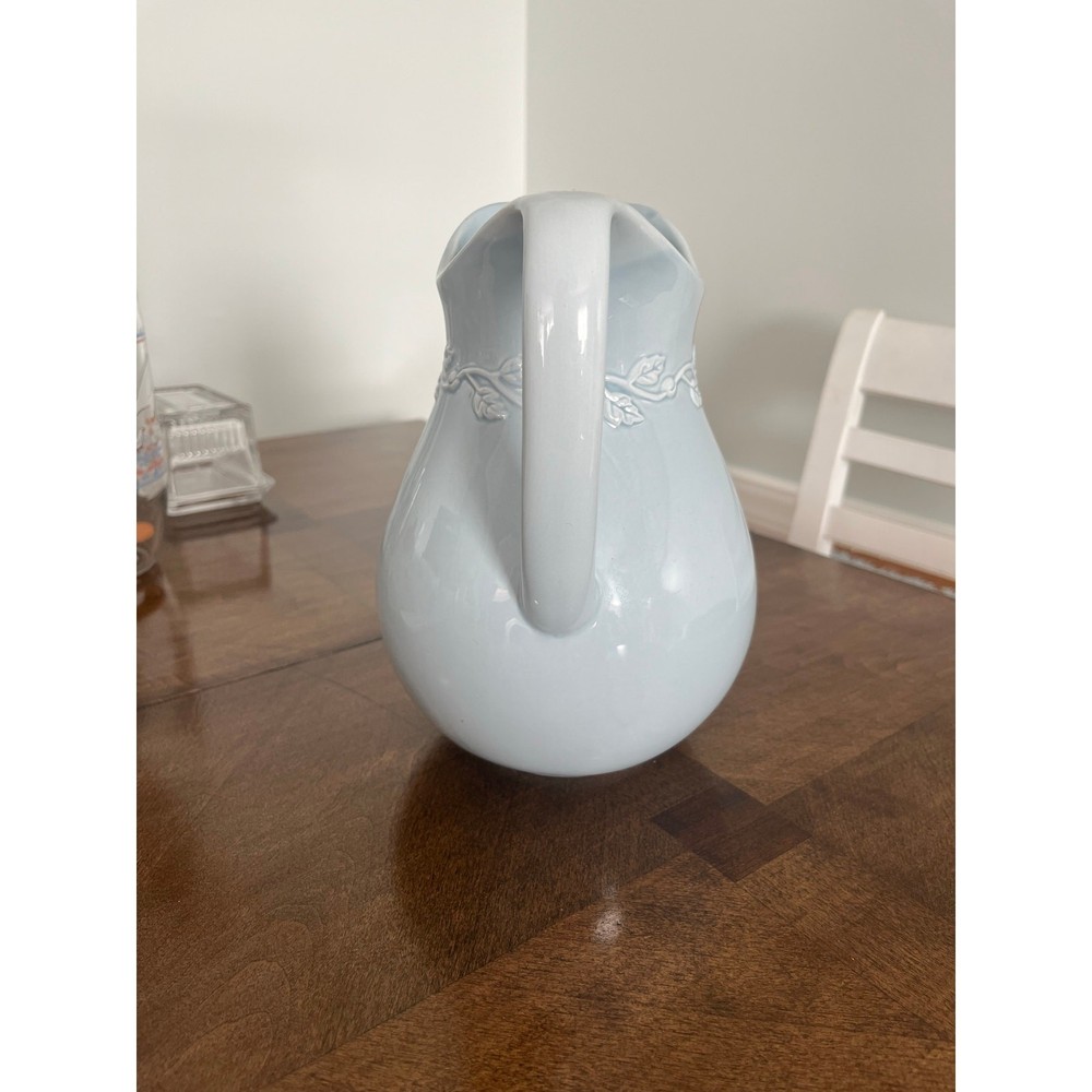 Enesco Light Blue Pitcher "Country Gate”