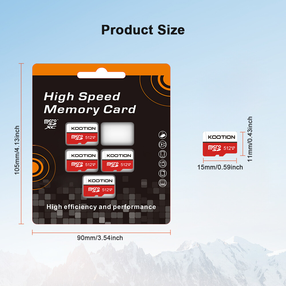 5PCS 512MB Micro SD Card TF Card Class 4 Memory Card +Adapter