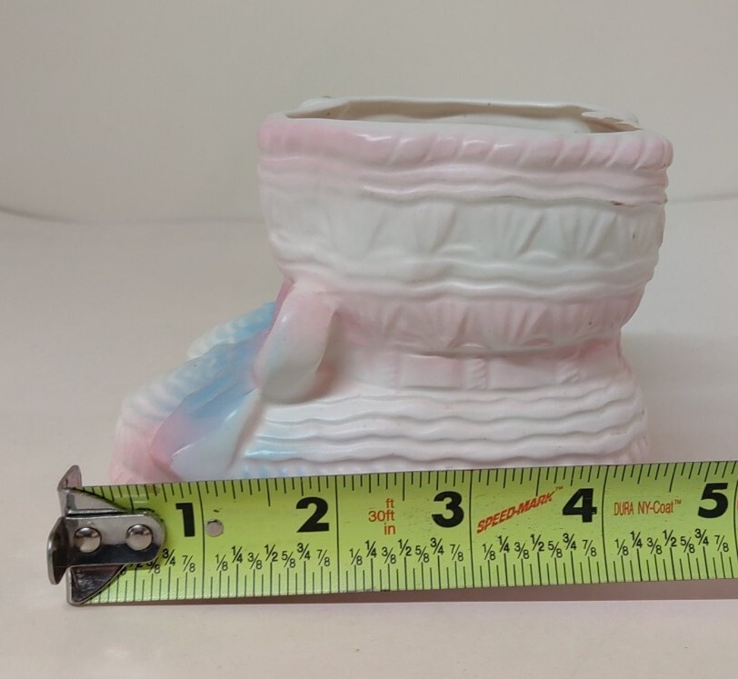 Ceramic Baby Booties Planter Vase Decor
