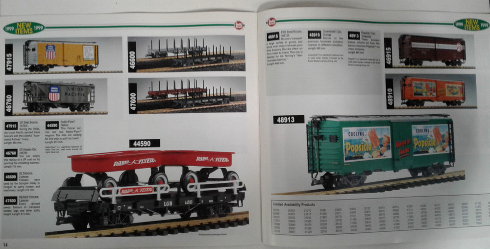 LGB NEW ITEMS 1999 CATALOG