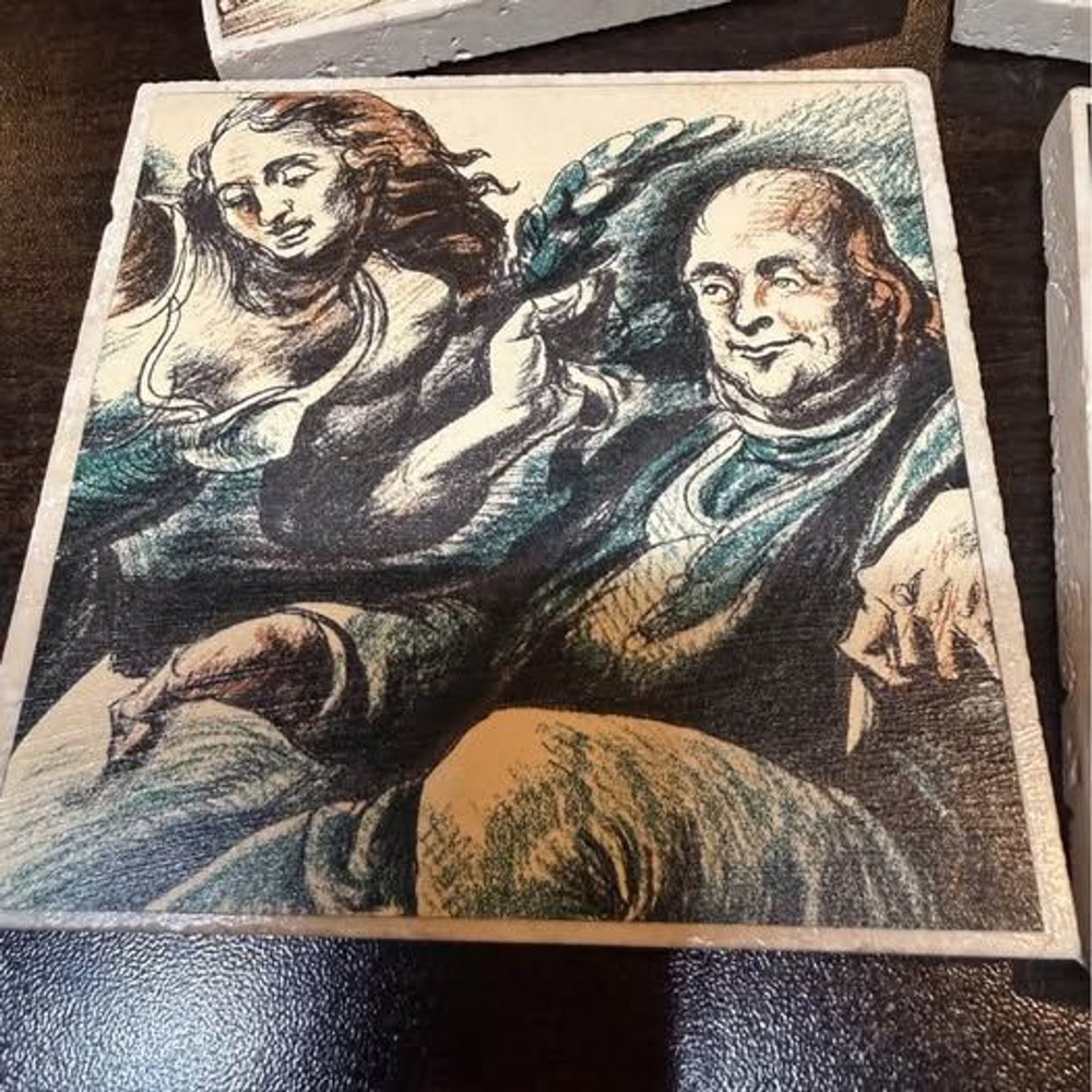 Coasters with vintage images
