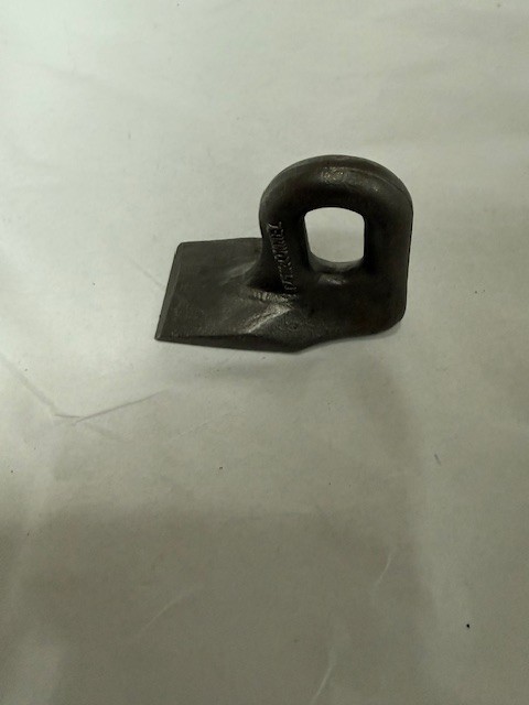 Welded on D-ring tie down anchor