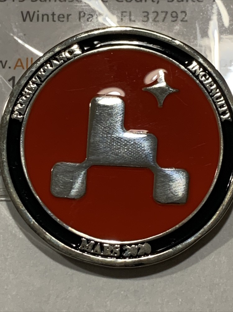 Mars 2020 Perseverance Rover Challenge Coin- ULA INGENUITY