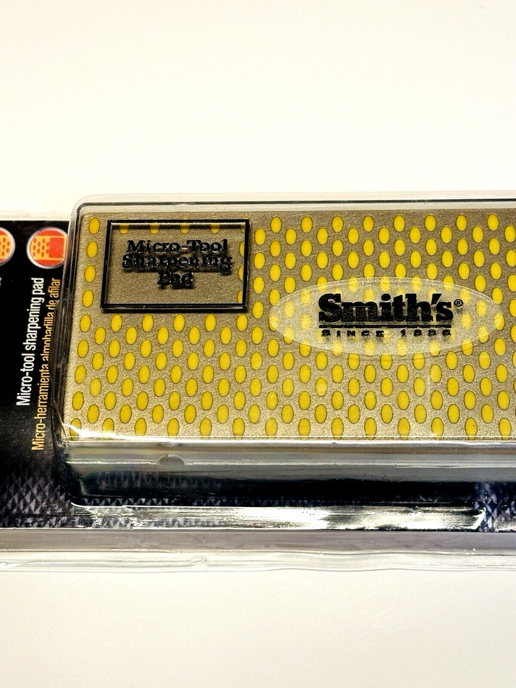 Smith's Diamond Bench Stone 6" Coarse 325 Grit w/ Micro-Tool Sharpening Pad DBSC