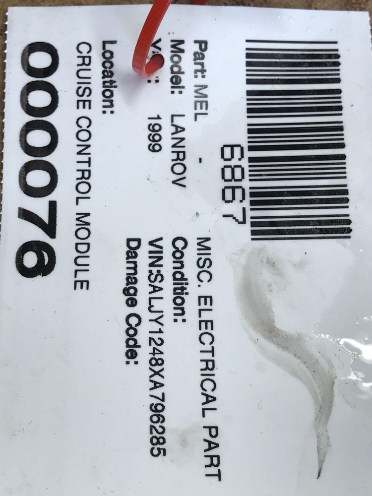 1999 LAND ROVER DISCOVERY Electrical: Control Module Module 5GA004397 12 OEM