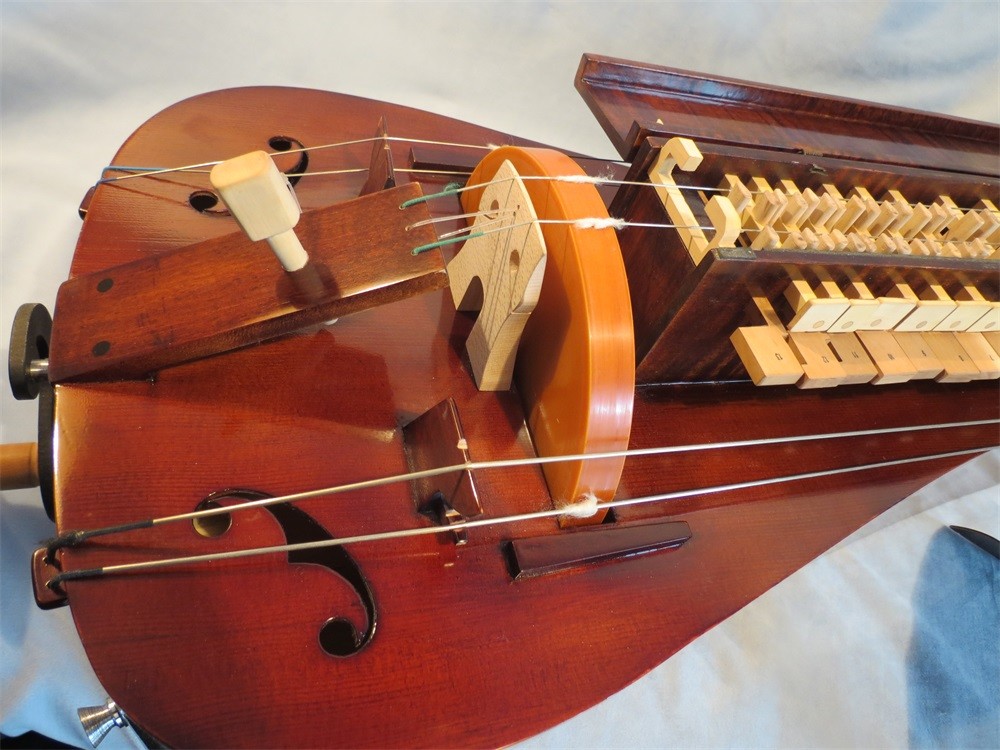 Hand Made 6 strings 24 keys Hurdy Gurdy,Whole Maple wood#2