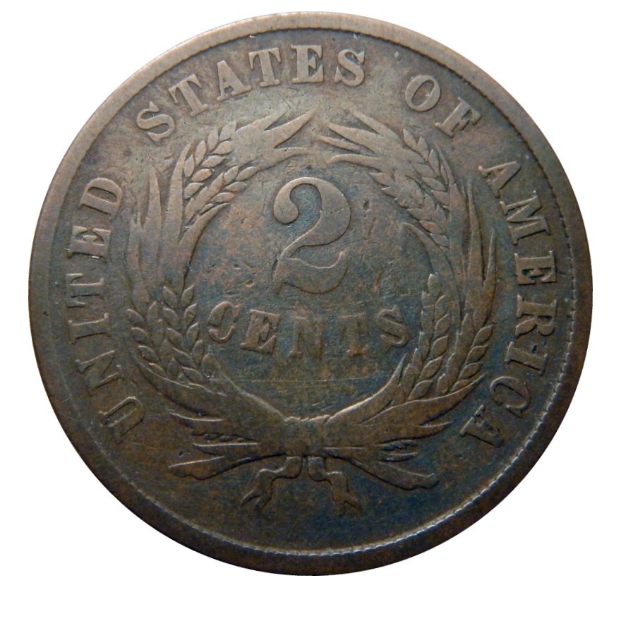 Two cent piece 1864 small motto