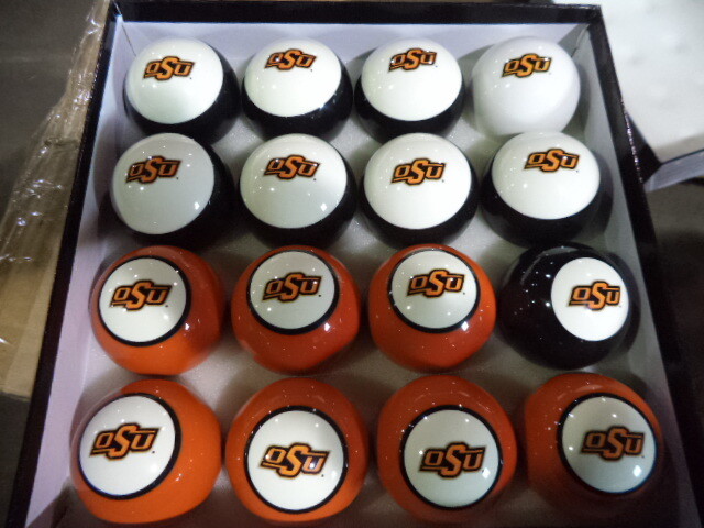 Oklahoma State Cowboys Billiard Ball Set
