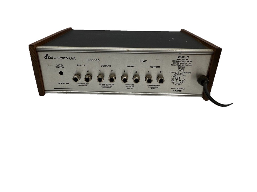 dbx 21 Disc/ Tape Decoder Vintage Noise Reduction