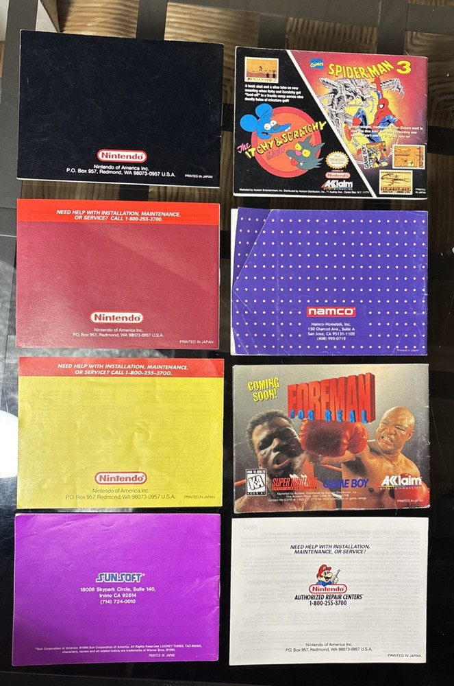 Gameboy Manuals You Choose !!