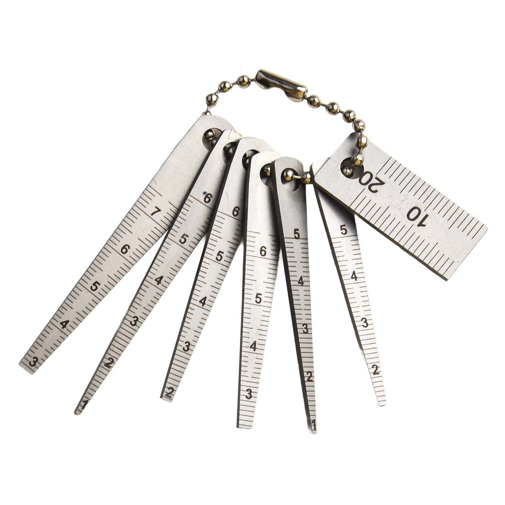 Easily Accessible Measurement Solution Pocket Sized 20mm Tapered Ruler Set