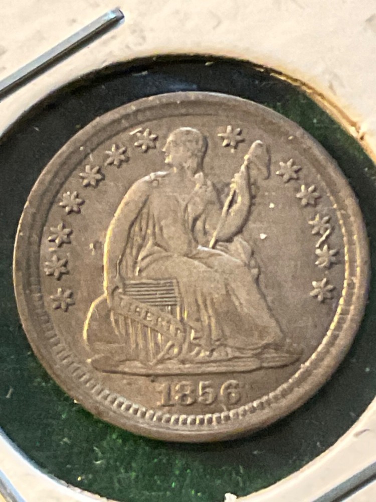 1856 Silver Seated Half Dime - TD4