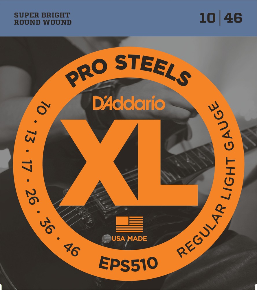 3 Sets D'Addario EPS510 Pro Steels Regular Light 10-46 Guitar Strings