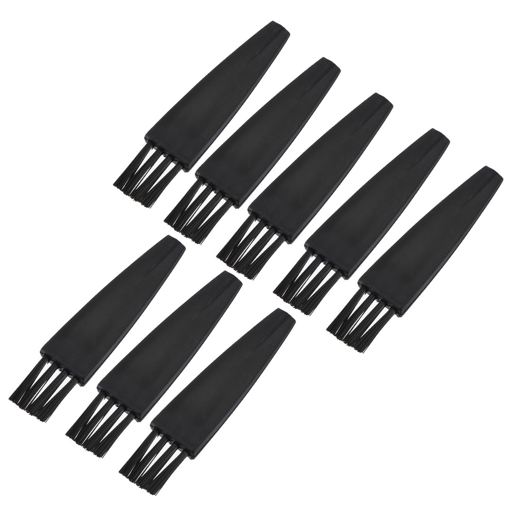 8 Pack Shaver Cleaning Brush Tools Black With 2 Inch Plastic Handle