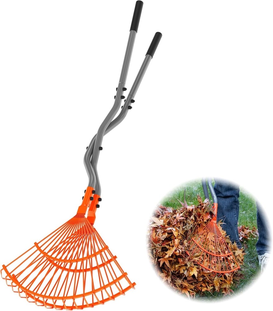 Multi-Purpose Leaf Grabber Rake - Lightweight & Durable for Effortless Gardening