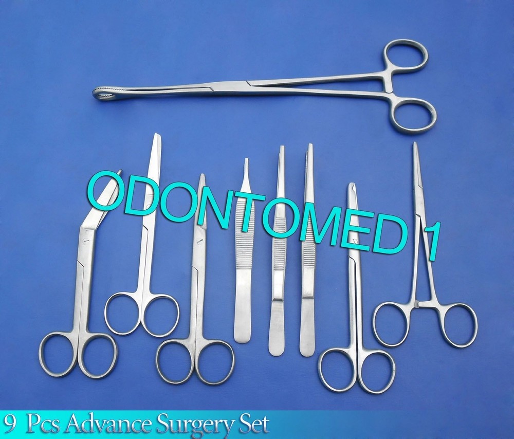 9 Pcs Advanced Comprehensive Basic Dressing Surgery Set Kit Surgical Ins Ds-728