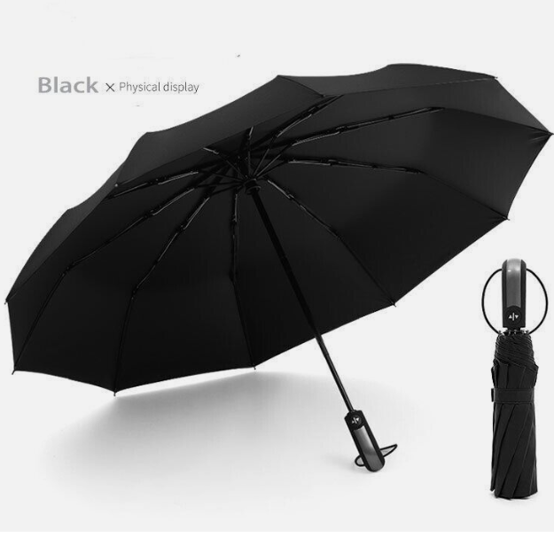 Automatic Umbrella Anti-UV Sun/Rain Windproof 3 Folding Compact Umbrella
