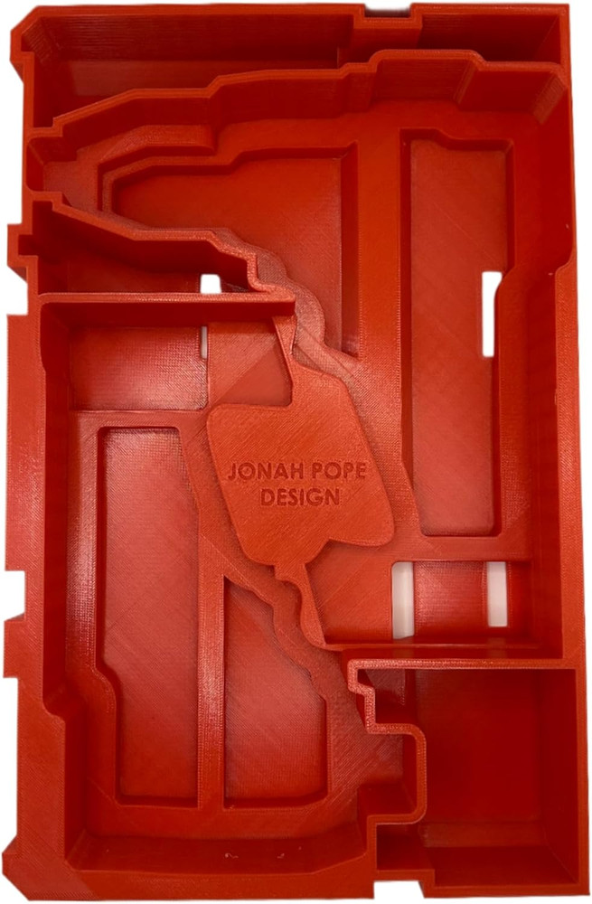 Jonah Pope Design 3D Printed Insert Designed for Milwaukee Packout Tool Box Draw