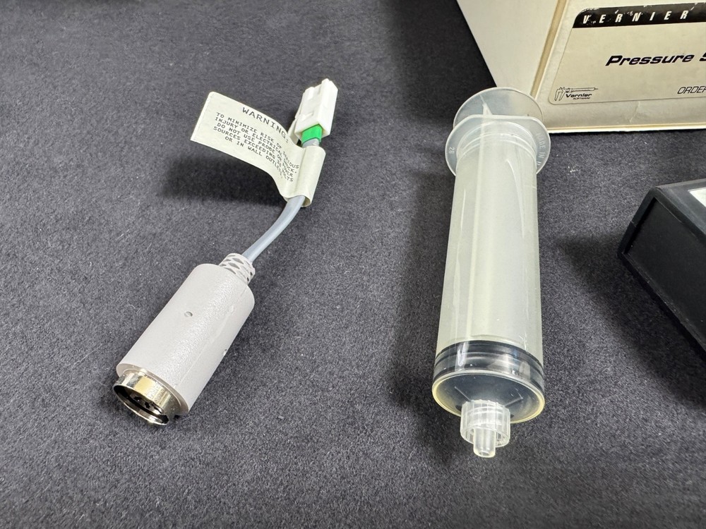 Vernier Software Preowned Pressure Sensor PS-DIN With DIN to BTA Adapter