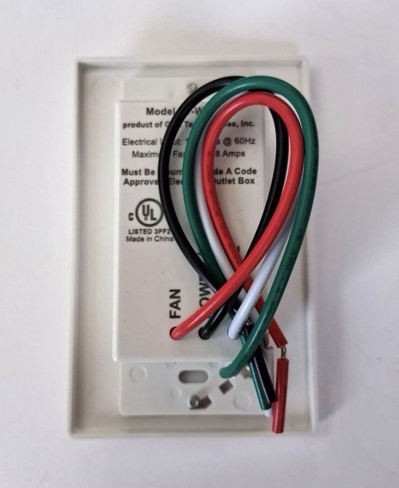 Panasonic FV-WCD01-W Whisper Control Timer On/Off Wall Control - White