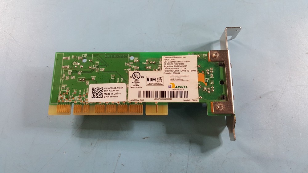 Dell 0FF959 / RD01-D850 Modem Board