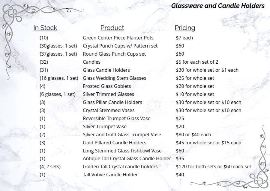 multiple glassware and crystal items
