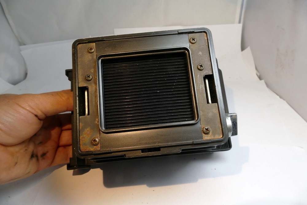 Polaroid land camera back for CU-5 MP macro lens system