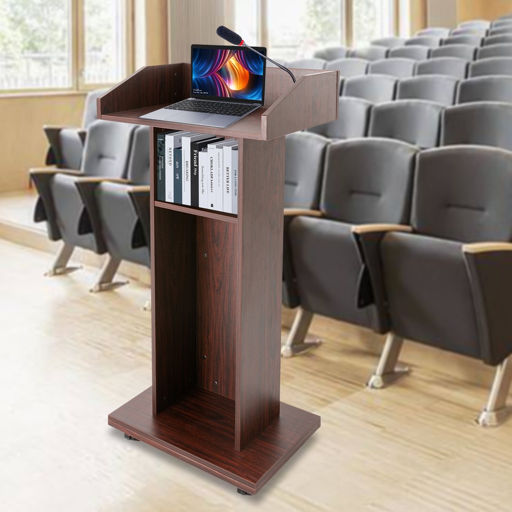 Classroom Movable Desk Conference Church Platform Presentation Podium Stand