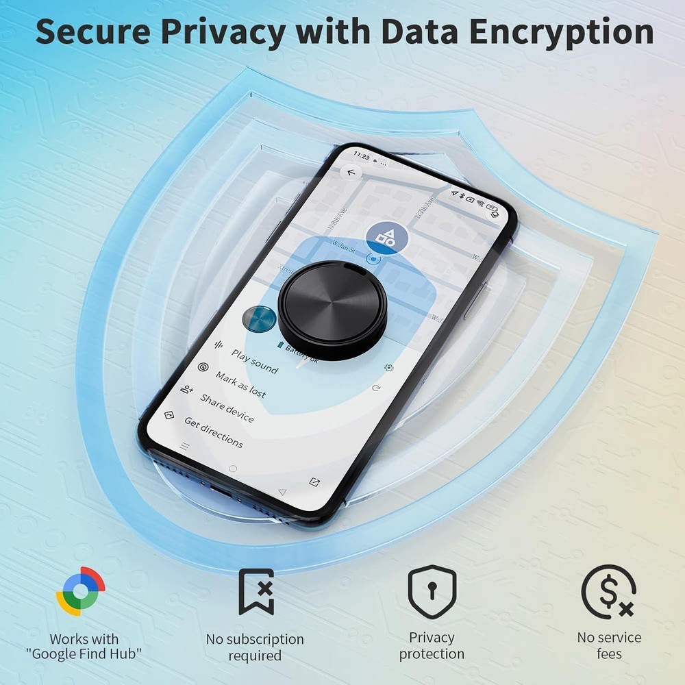 4-Pack Android Bluetooth Tracker Tag IP65 Waterproof Item Finder for Keys Wallet