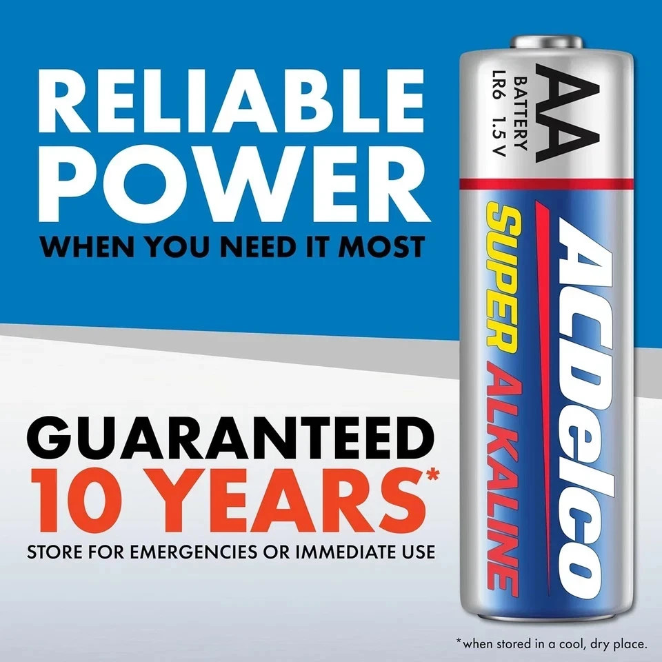 ACDelco AA Super Alkaline Batteries, 24-Count