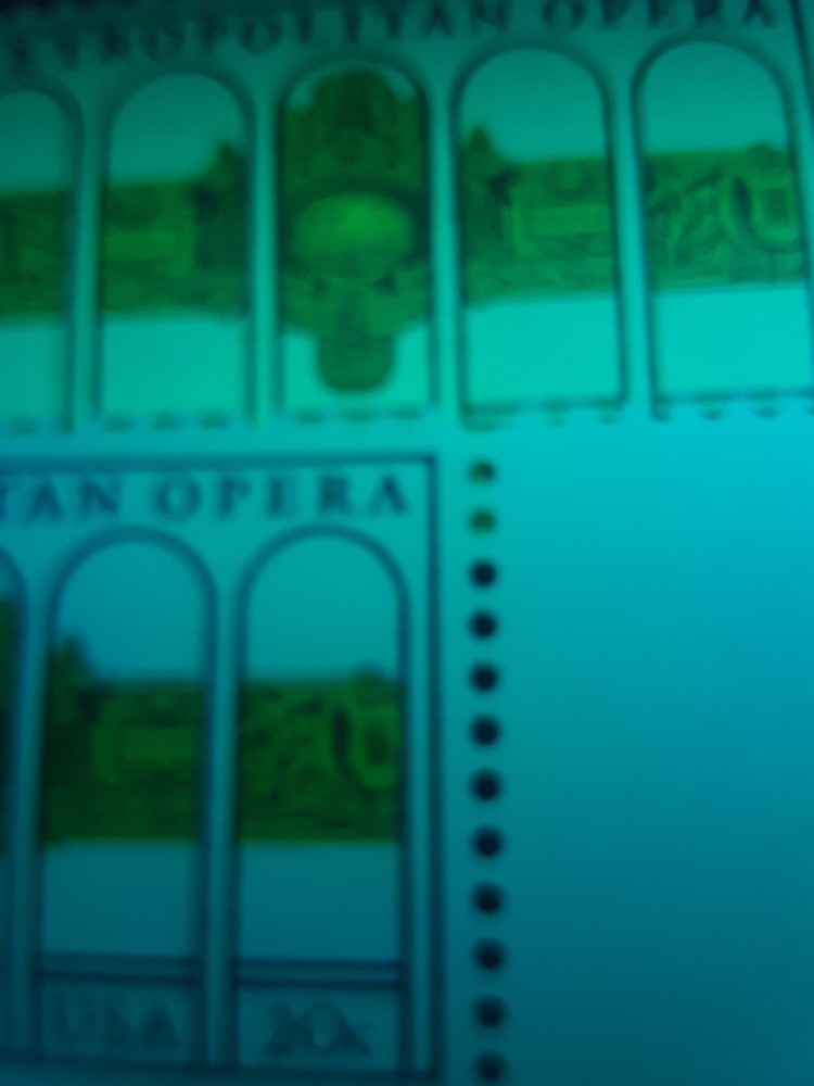 US EFO ERROR Stamps #2054a Metropolitan Opera: Tagging Omitted & Normal. MNH