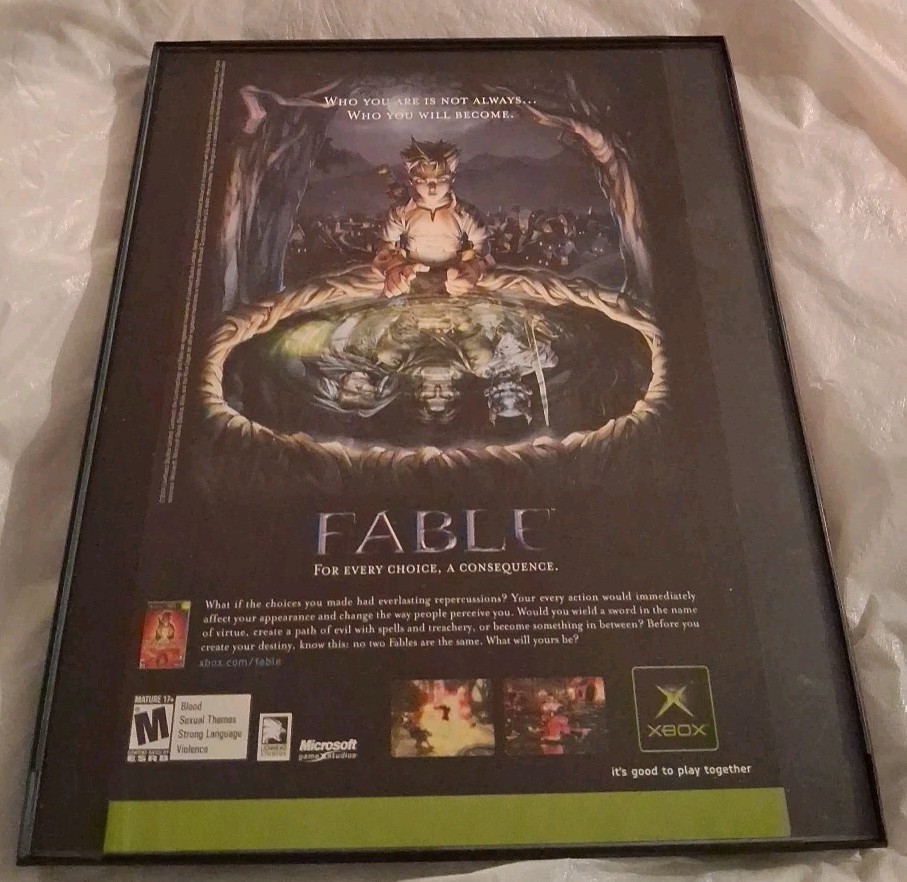 Fable Video Game Framed Print Ad 2004  8x10
