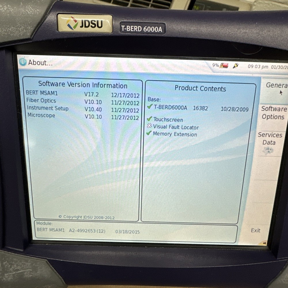 JDSU T-BERD 6000A Compact Network Test Platform