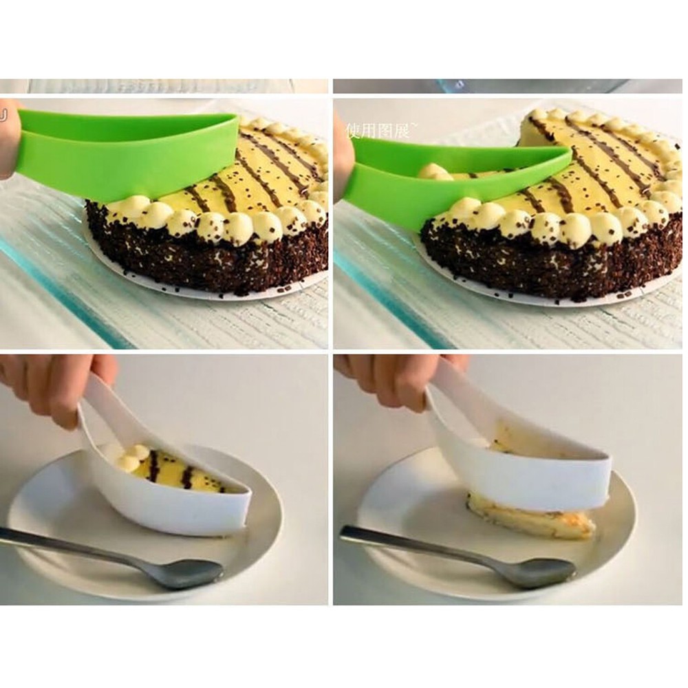 Plastic Cake Knife Slicer Sheet Server Pie Cutting Cutter Kitchen Gadget