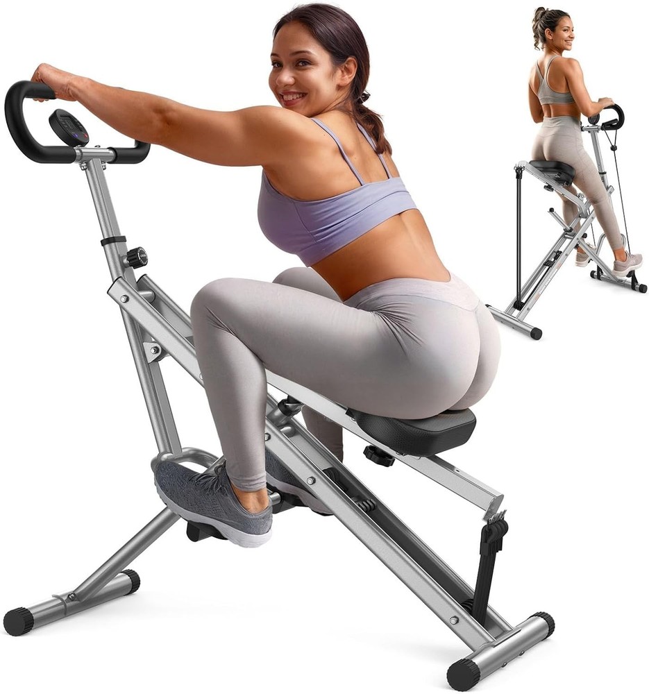 Squat Machine for Home Core Exercise Butt Thighs, Ab Back/Leg Press Hip Thrust