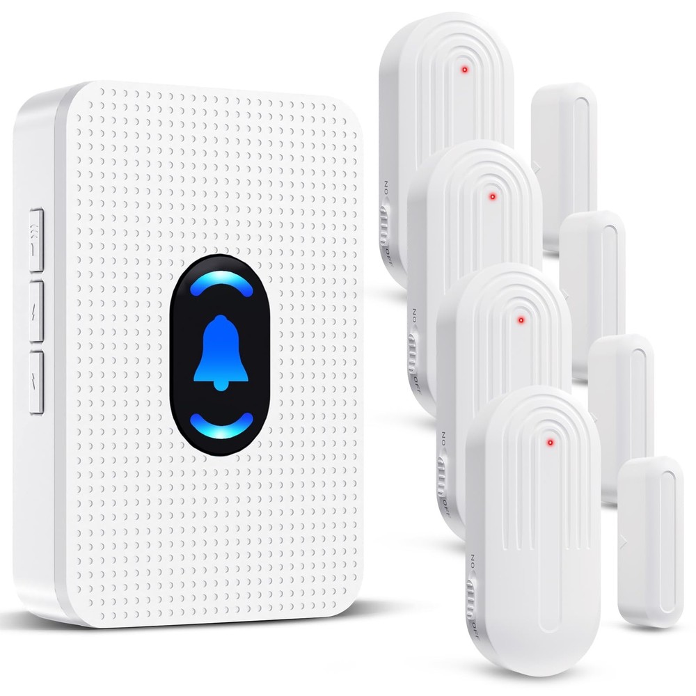 Daytech Wireless Door Chime System - 800ft Long Range, 20 Melodies, 5 Adjusta...